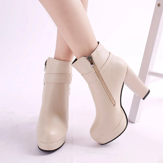 Side Zipper Design Autumn Winter Women's boots