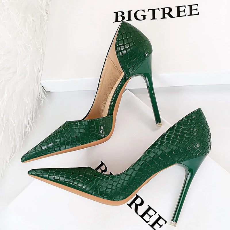 Women BIGTREE Shoes Designer New Pumps Pointed Toe High Heels