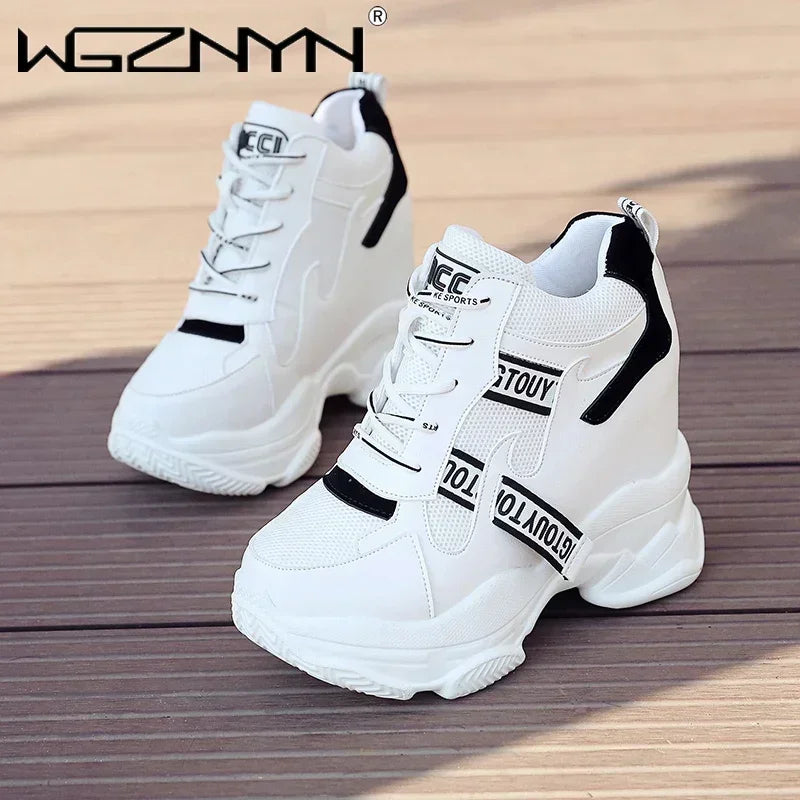 WOMEN NEW High Quality Chunky Platform Outdoor Sneakers Women Super High Heels Casual