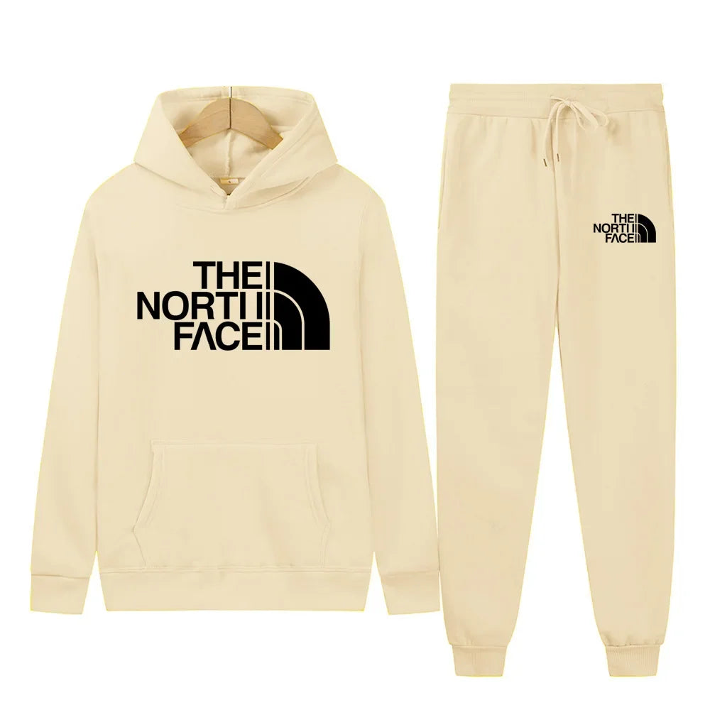 Men Women New Autumn Winter Tracksuit Hoodies + Pants 2Pcs Sets Suit Fashion Trend Hip Hop Y2K Clothing Sportswear Sweatshirts