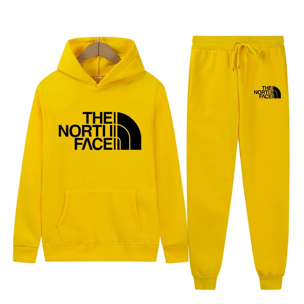 Men Women New Autumn Winter Tracksuit Hoodies + Pants 2Pcs Sets Suit Fashion Trend Hip Hop Y2K Clothing Sportswear Sweatshirts