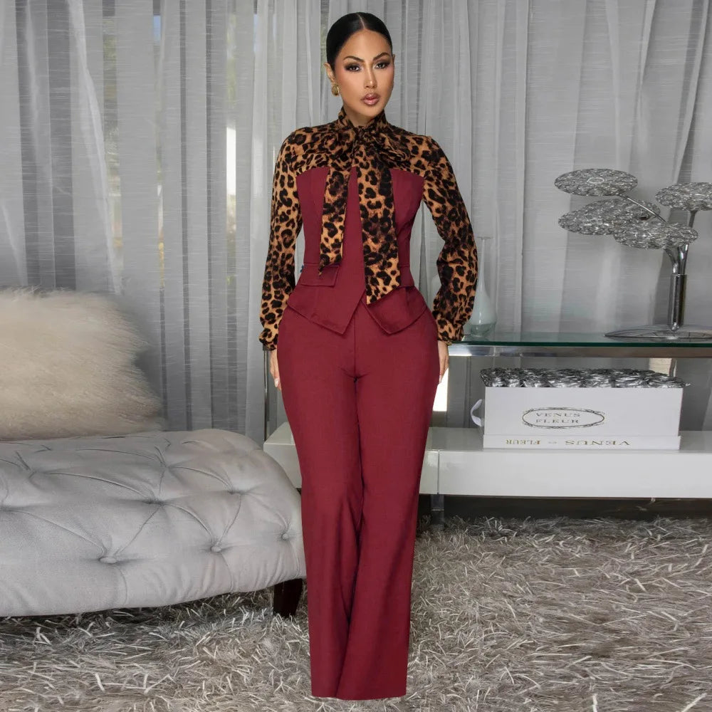 Woman Patchwork Shirt Style Jumpsuits  Elegant Vintage Long Sleeve High Waist One Piece Rompers Women Jumpsuit