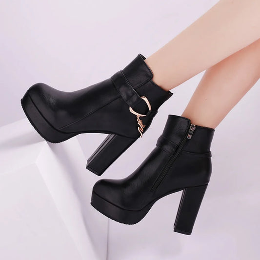 Side Zipper Design Autumn Winter Women's boots