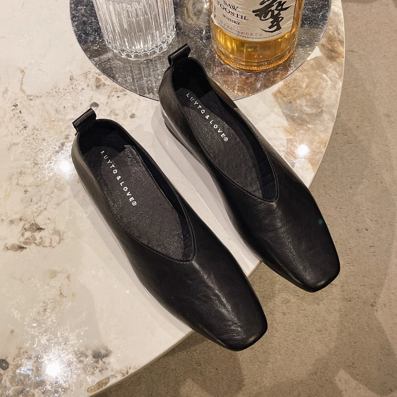 Women Fashion loafers genuine leather luxury shoes