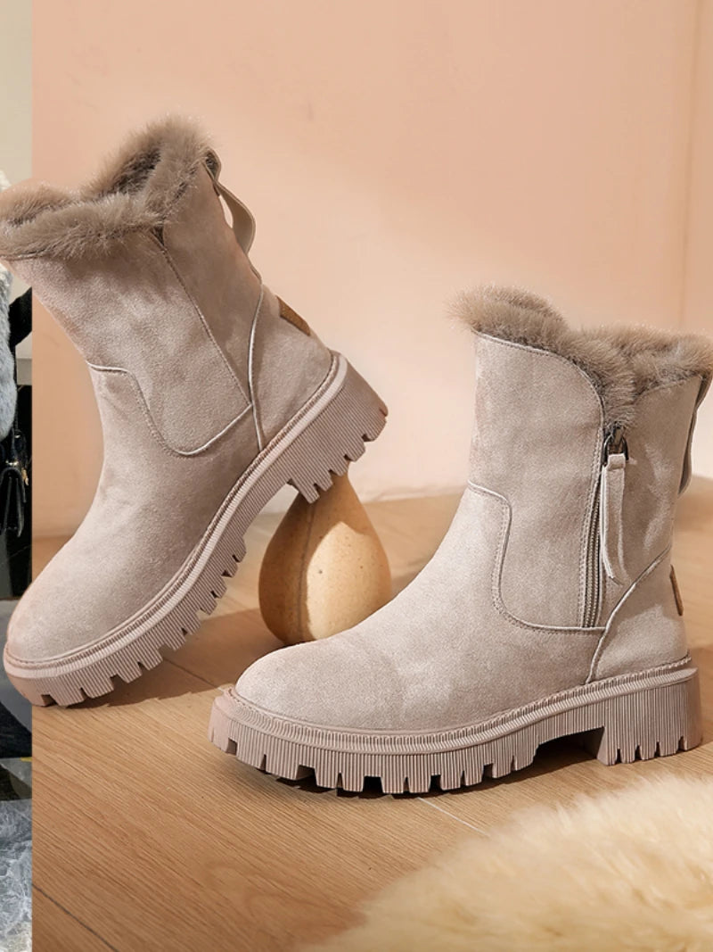 Women Warm Fashion Designer Platform Boots