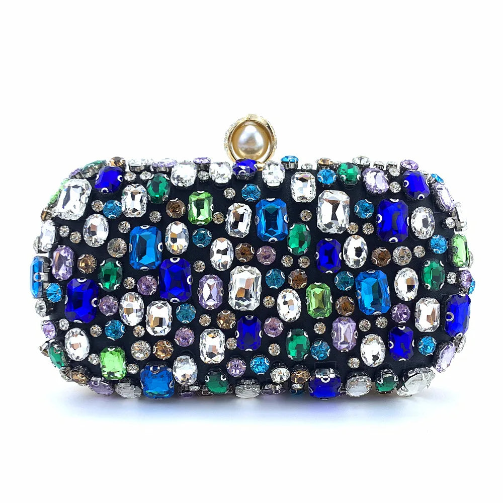 women Full diamond-encrusted diamond dinner bag,