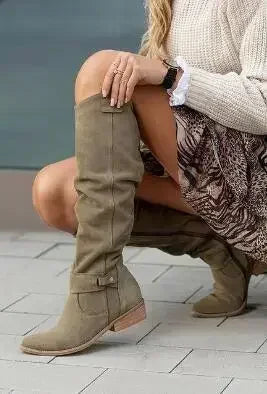 Low Heel  Thigh High Women