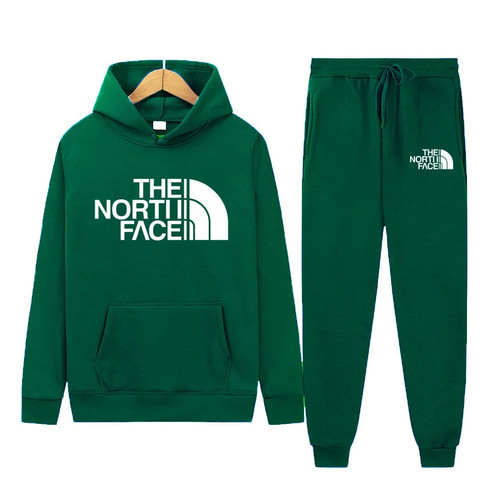 Men Women New Autumn Winter Tracksuit Hoodies + Pants 2Pcs Sets Suit Fashion Trend Hip Hop Y2K Clothing Sportswear Sweatshirts