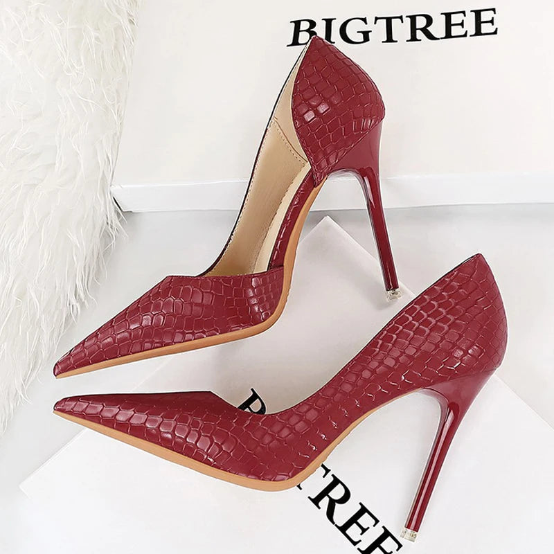 Women BIGTREE Shoes Designer New Pumps Pointed Toe High Heels