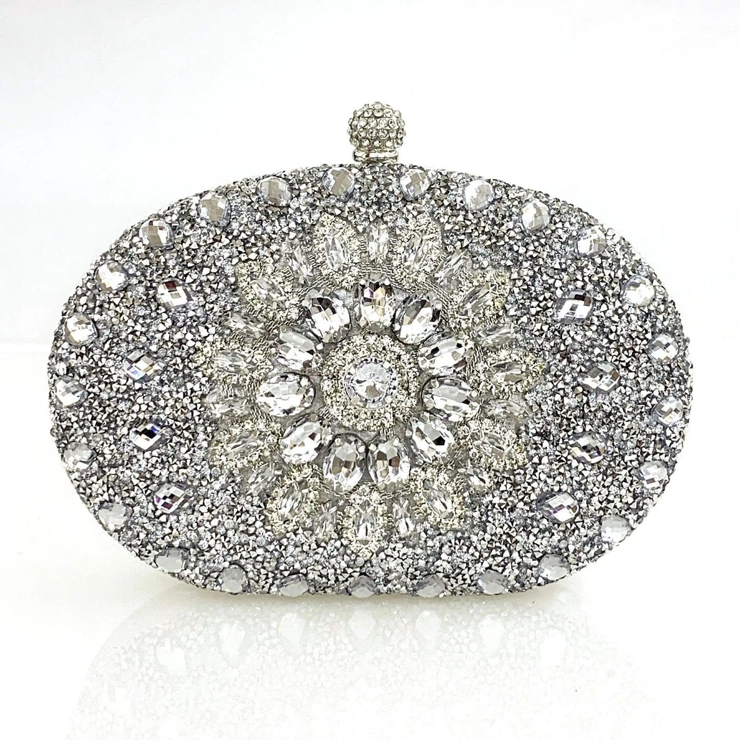 women Fashionable Shell diamonds birthday wedding Handbag Rhinestone Clutch Sequin and Sunflower Evening Party Bag