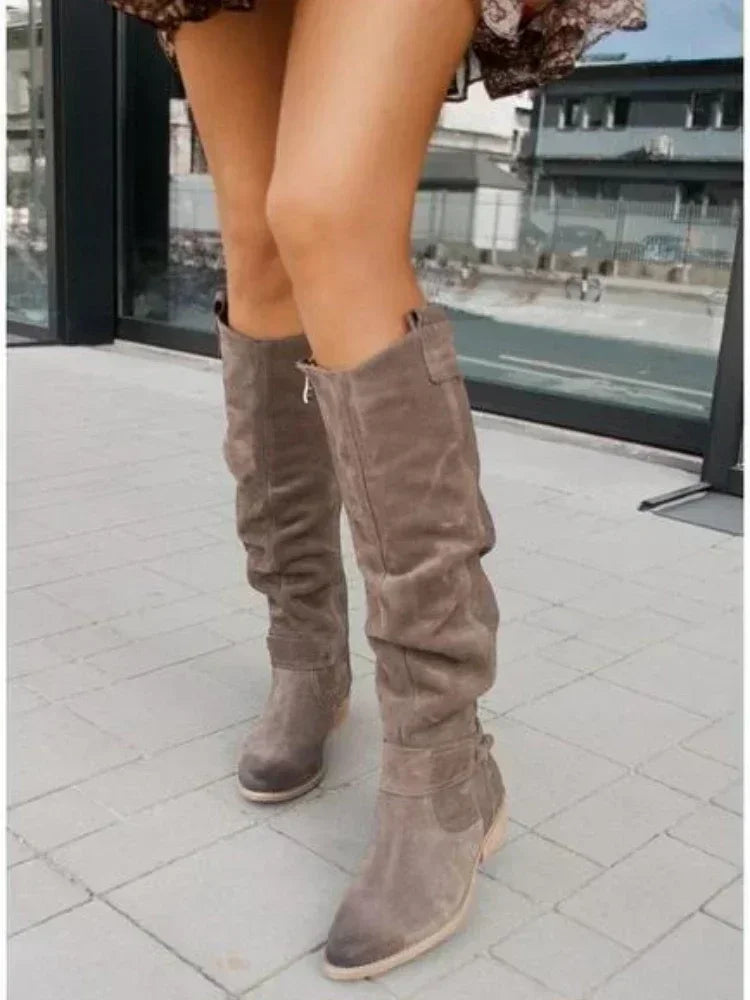Low Heel  Thigh High Women