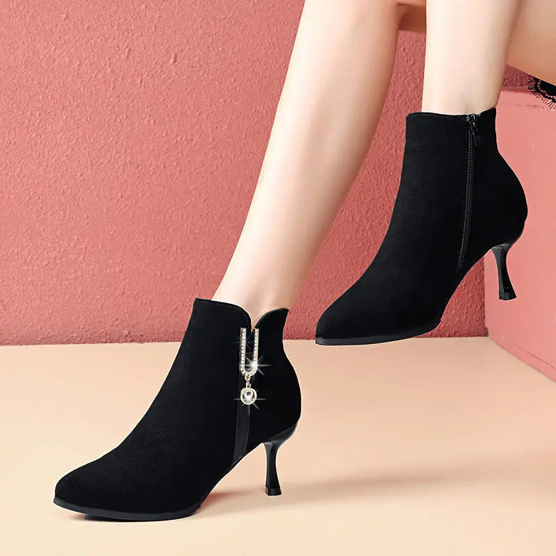 Autumn Winter Heeled  Boots for Women
