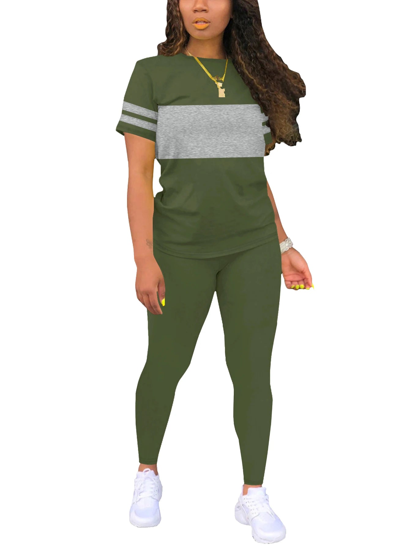 Ladies summer casual set fashionable comfortable clothing outfit