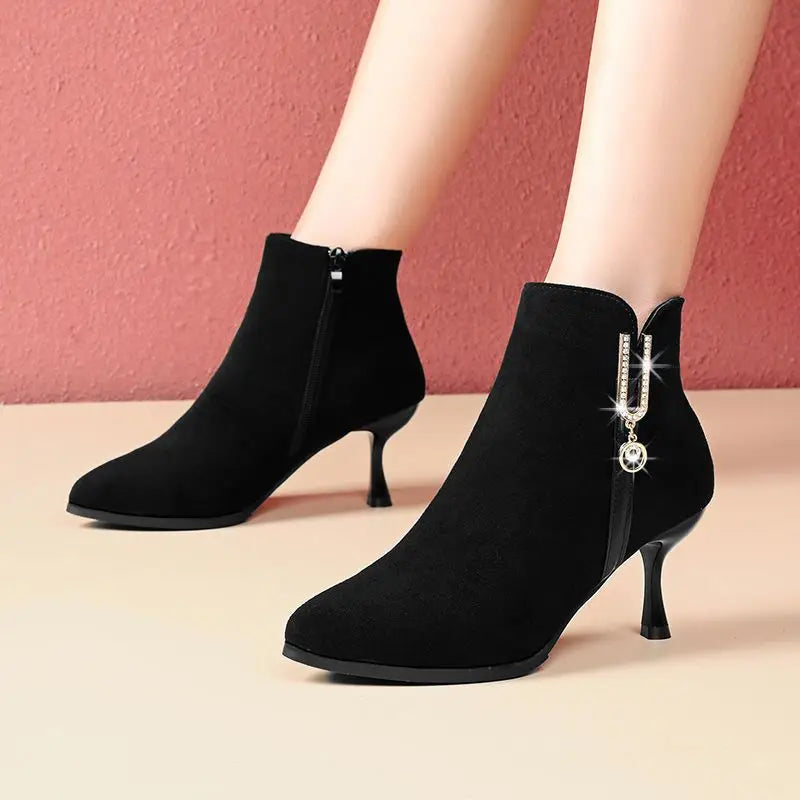 Autumn Winter Heeled  Boots for Women