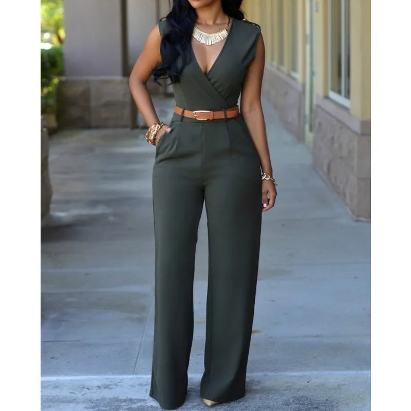 Women Jumpsuit Newly Sleeveless Romper Bodysuit Bodycon Party Streetwear Outfit Clothes Party Playsuit
