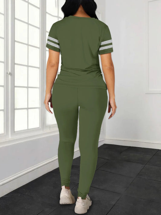 Ladies summer casual set fashionable comfortable clothing outfit