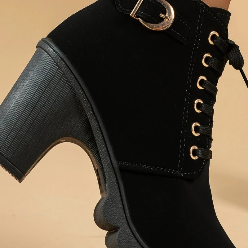 Autumn And Winter high-heeled