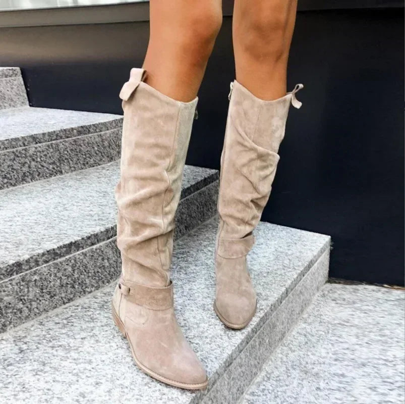 Low Heel  Thigh High Women