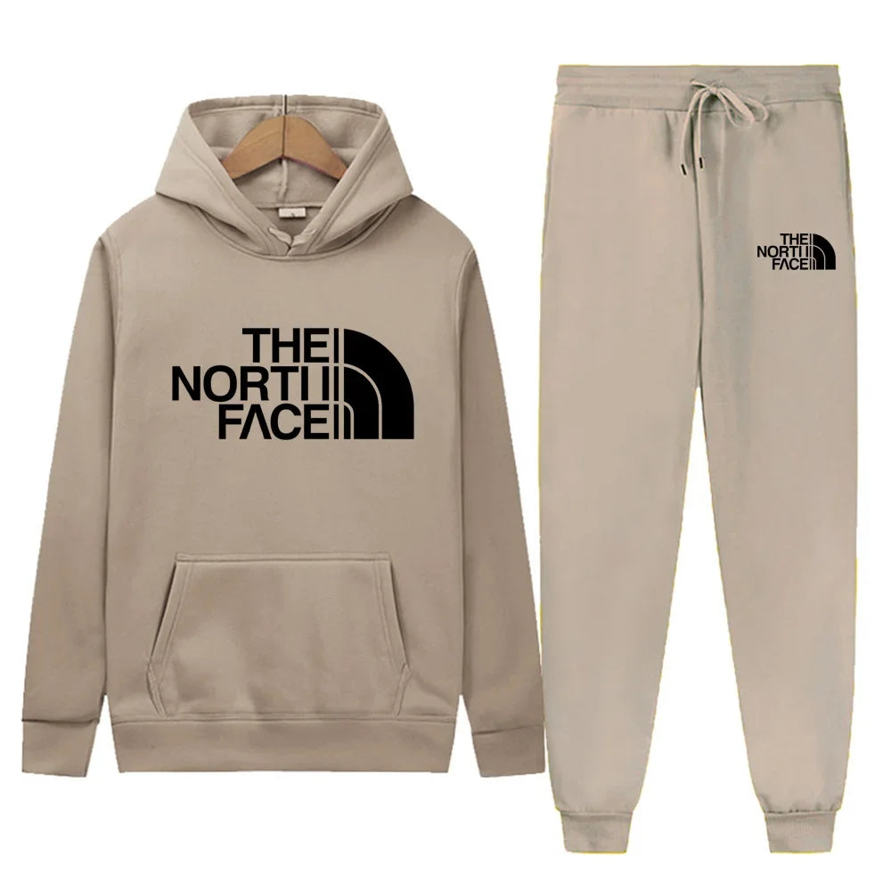 Men Women New Autumn Winter Tracksuit Hoodies + Pants 2Pcs Sets Suit Fashion Trend Hip Hop Y2K Clothing Sportswear Sweatshirts