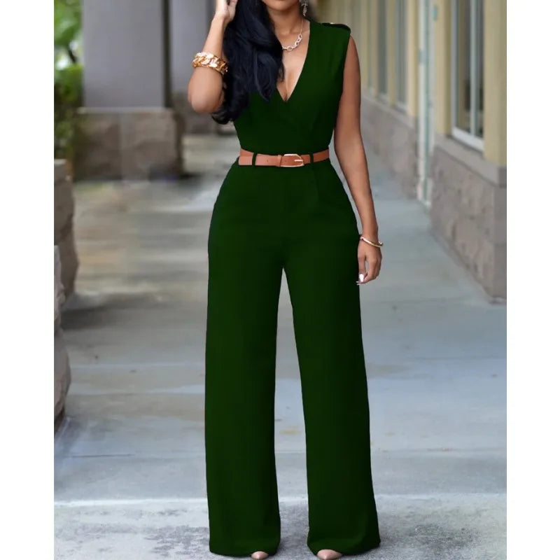 Women Jumpsuit Newly Sleeveless Romper Bodysuit Bodycon Party Streetwear Outfit Clothes Party Playsuit