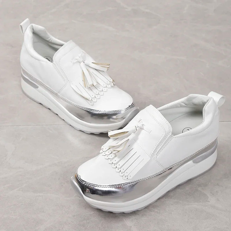 Women New Brand Designer Breathable  Shoes Platform Casual Sneakers