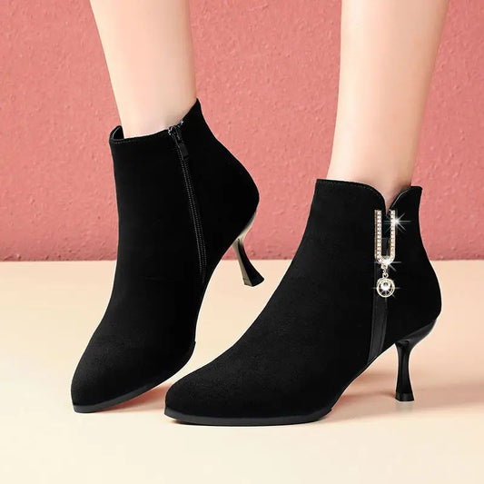 Autumn Winter Heeled  Boots for Women