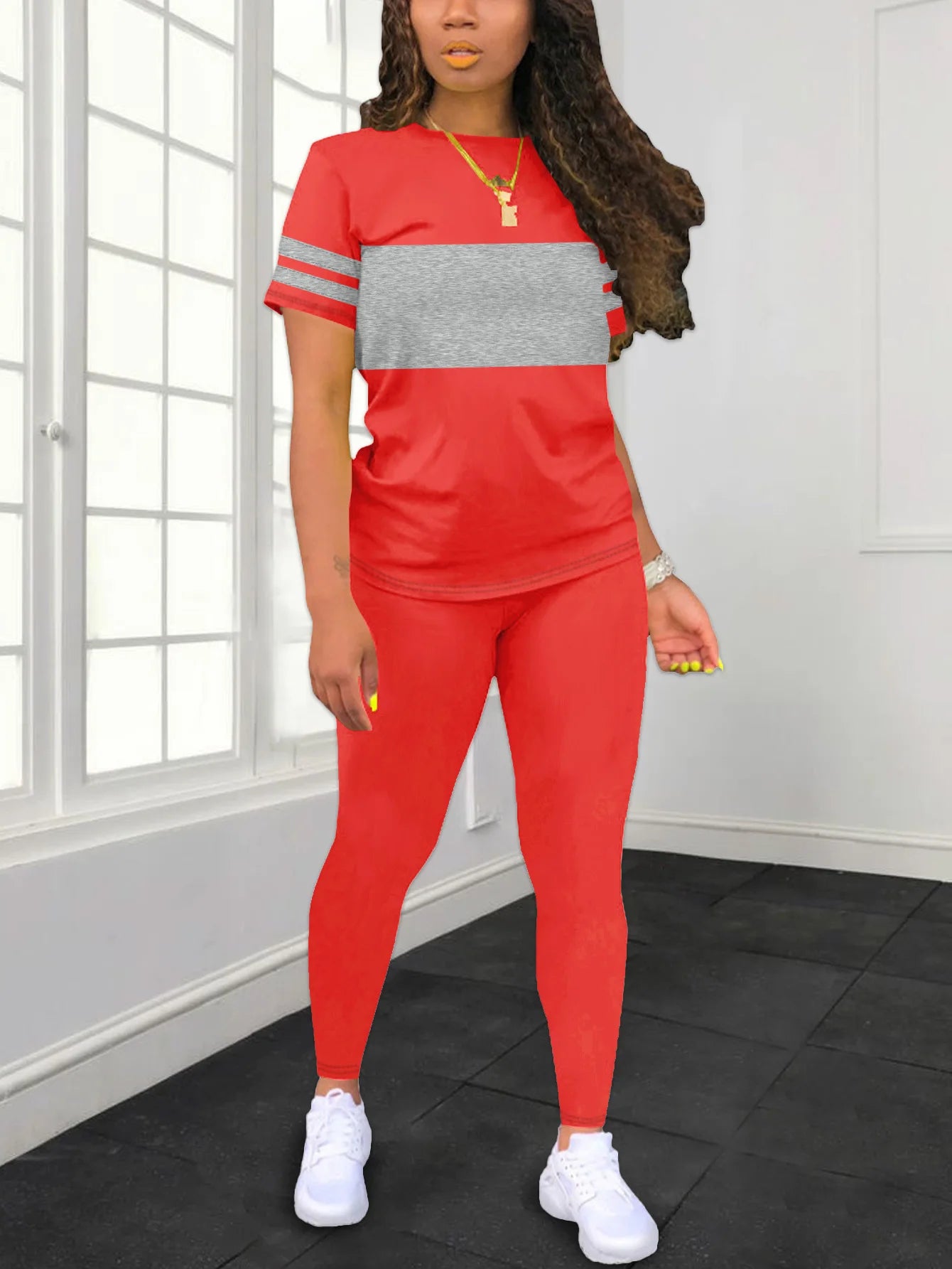 Ladies summer casual set fashionable comfortable clothing outfit