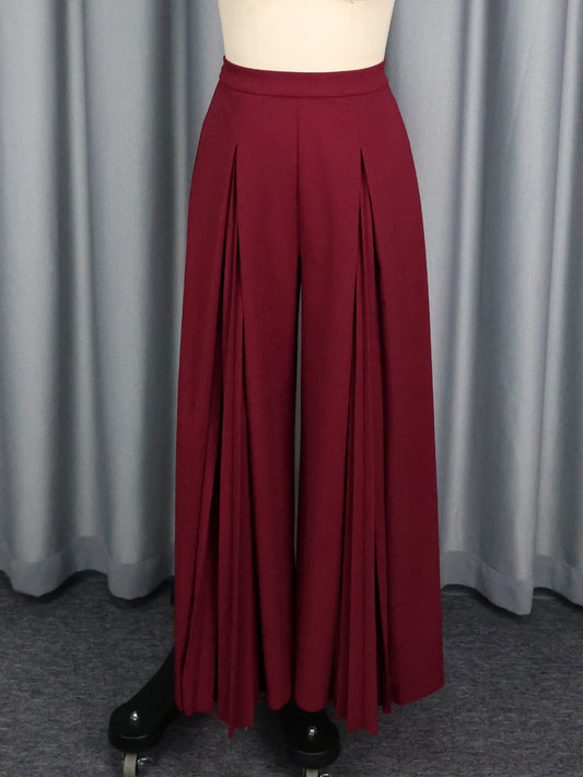 Women  High Waist Split Wide Leg Casual Office Wear Pants