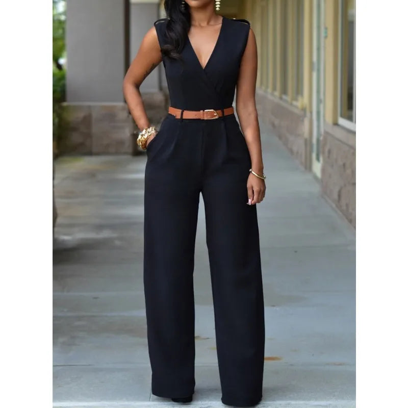 Women Jumpsuit Newly Sleeveless Romper Bodysuit Bodycon Party Streetwear Outfit Clothes Party Playsuit