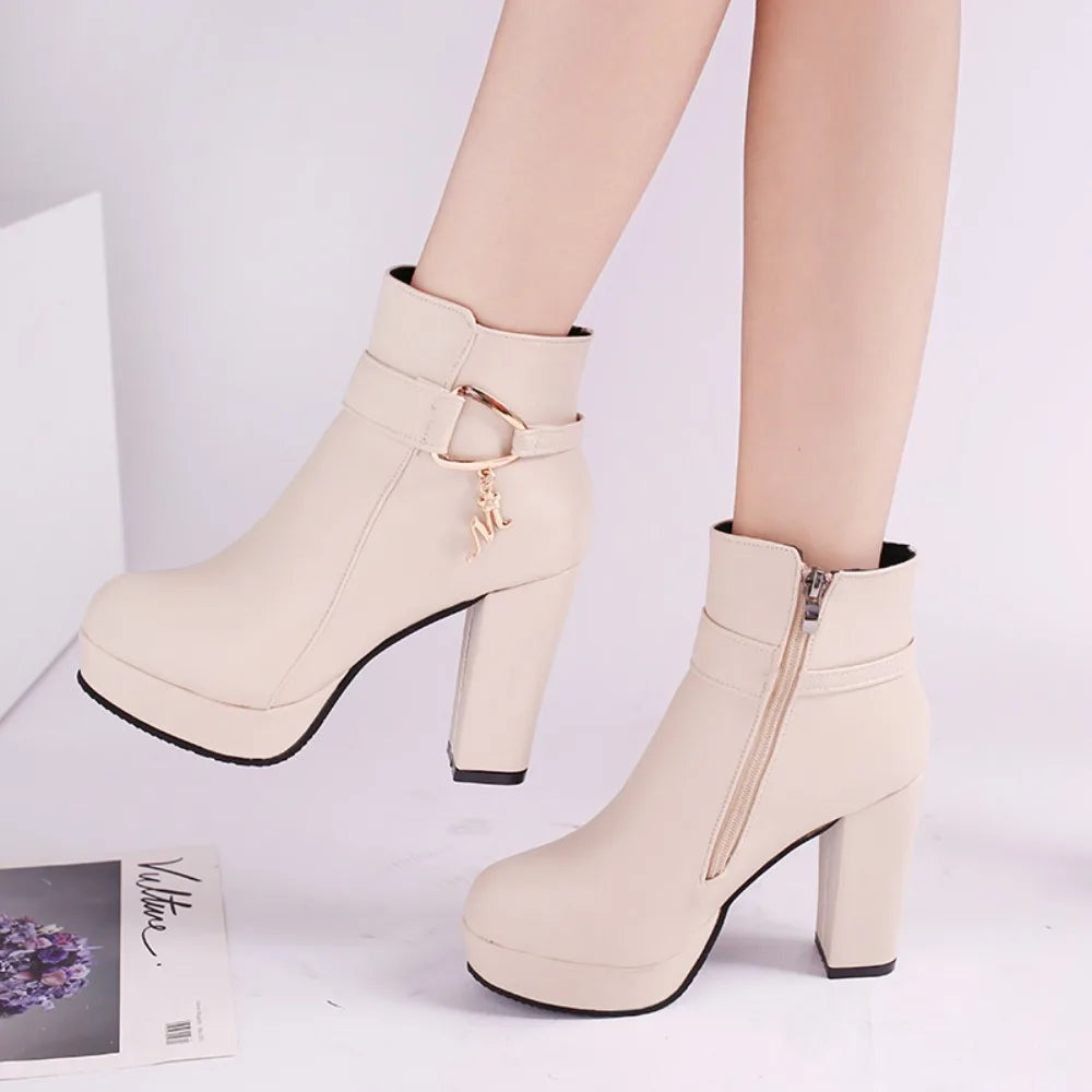 Side Zipper Design Autumn Winter Women's boots