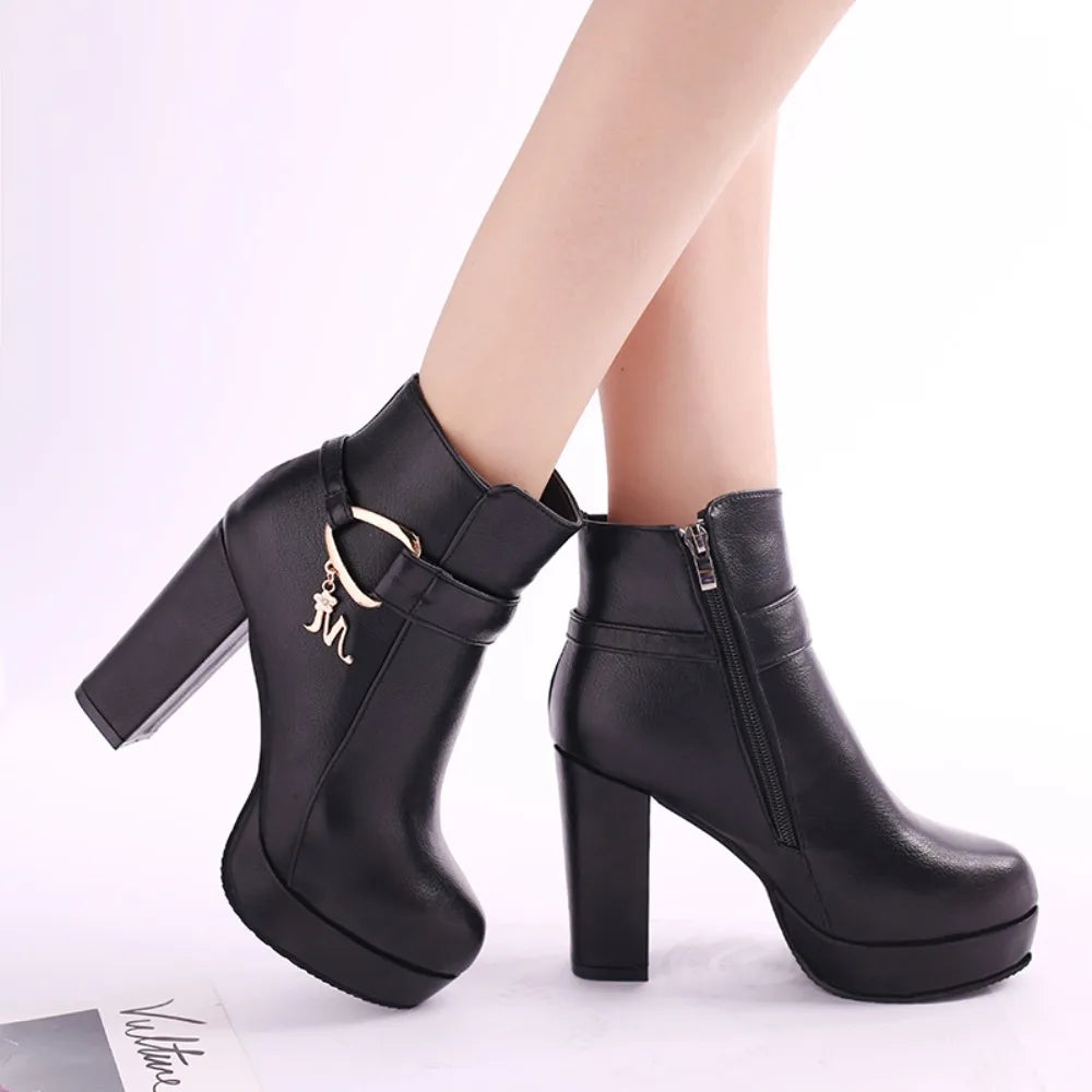Side Zipper Design Autumn Winter Women's boots