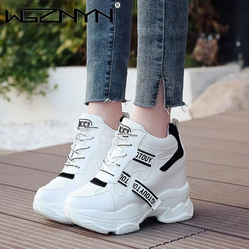 WOMEN NEW High Quality Chunky Platform Outdoor Sneakers Women Super High Heels Casual