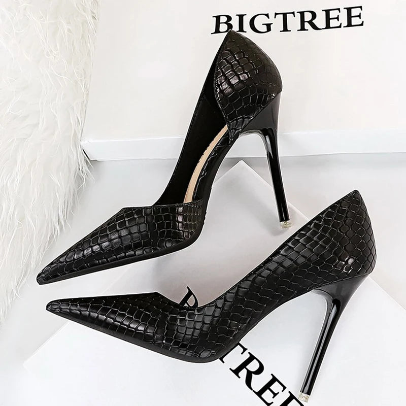 Women BIGTREE Shoes Designer New Pumps Pointed Toe High Heels