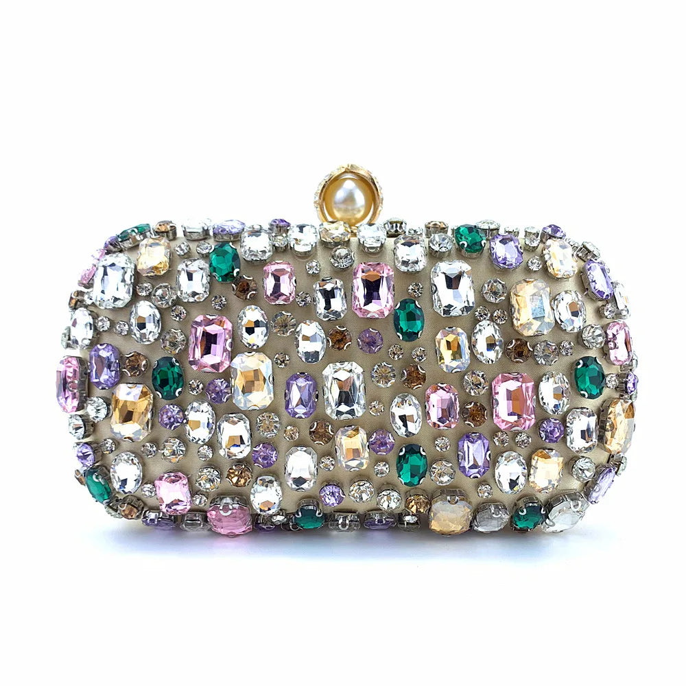 women Full diamond-encrusted diamond dinner bag,