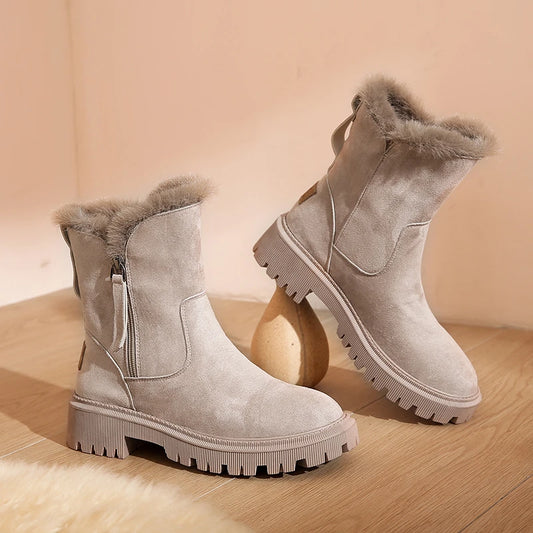 Women Warm Fashion Designer Platform Boots