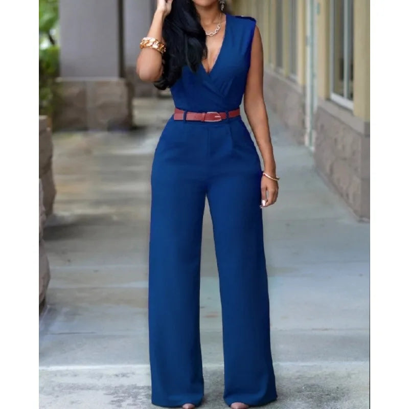 Women Jumpsuit Newly Sleeveless Romper Bodysuit Bodycon Party Streetwear Outfit Clothes Party Playsuit
