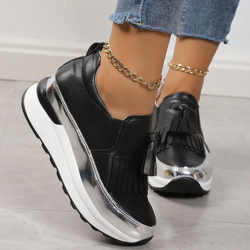 Women New Brand Designer Breathable  Shoes Platform Casual Sneakers