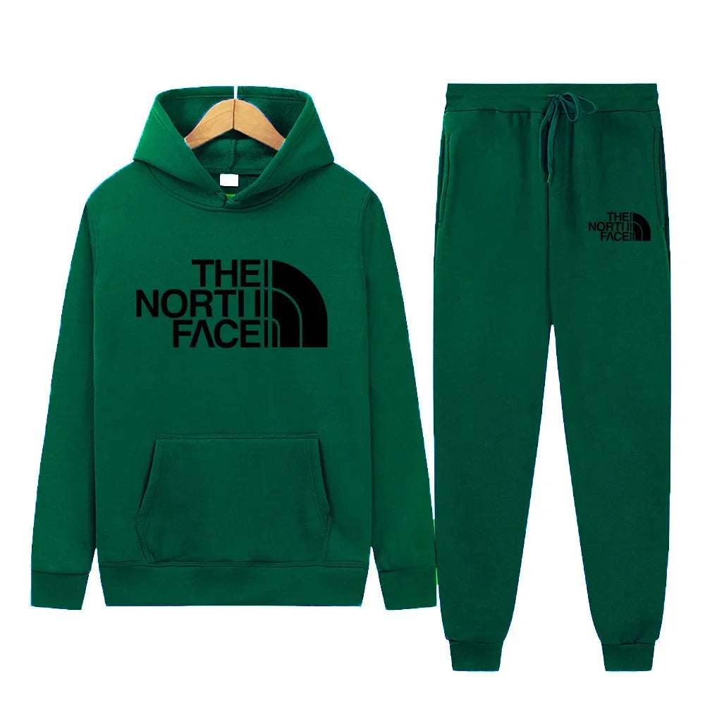 Men Women New Autumn Winter Tracksuit Hoodies + Pants 2Pcs Sets Suit Fashion Trend Hip Hop Y2K Clothing Sportswear Sweatshirts