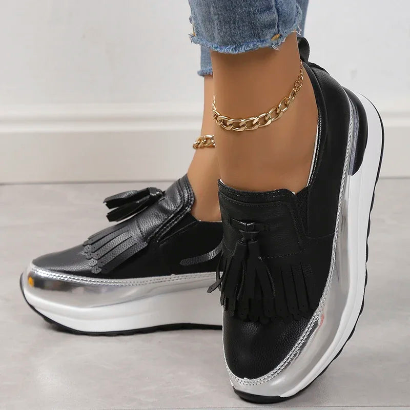 Women New Brand Designer Breathable  Shoes Platform Casual Sneakers