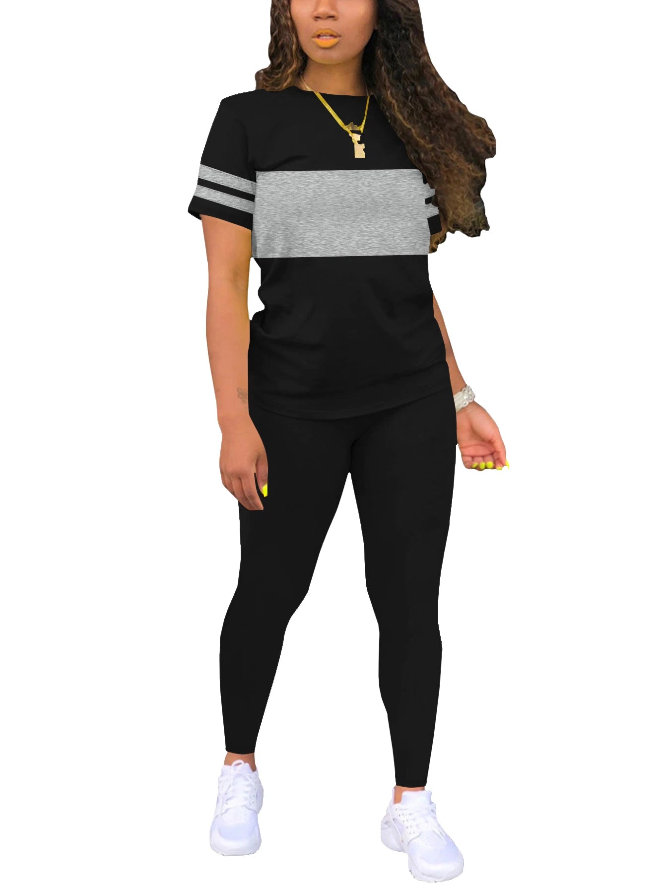 Ladies summer casual set fashionable comfortable clothing outfit
