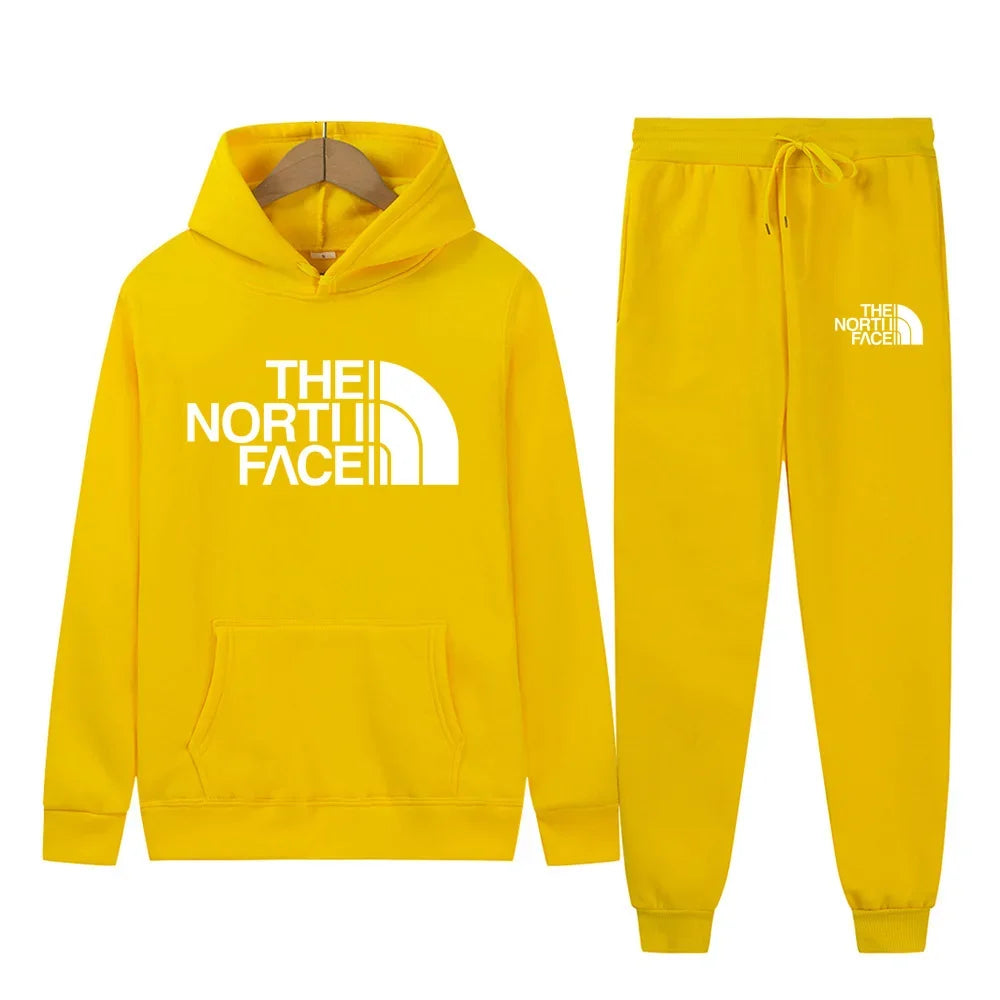 Men Women New Autumn Winter Tracksuit Hoodies + Pants 2Pcs Sets Suit Fashion Trend Hip Hop Y2K Clothing Sportswear Sweatshirts