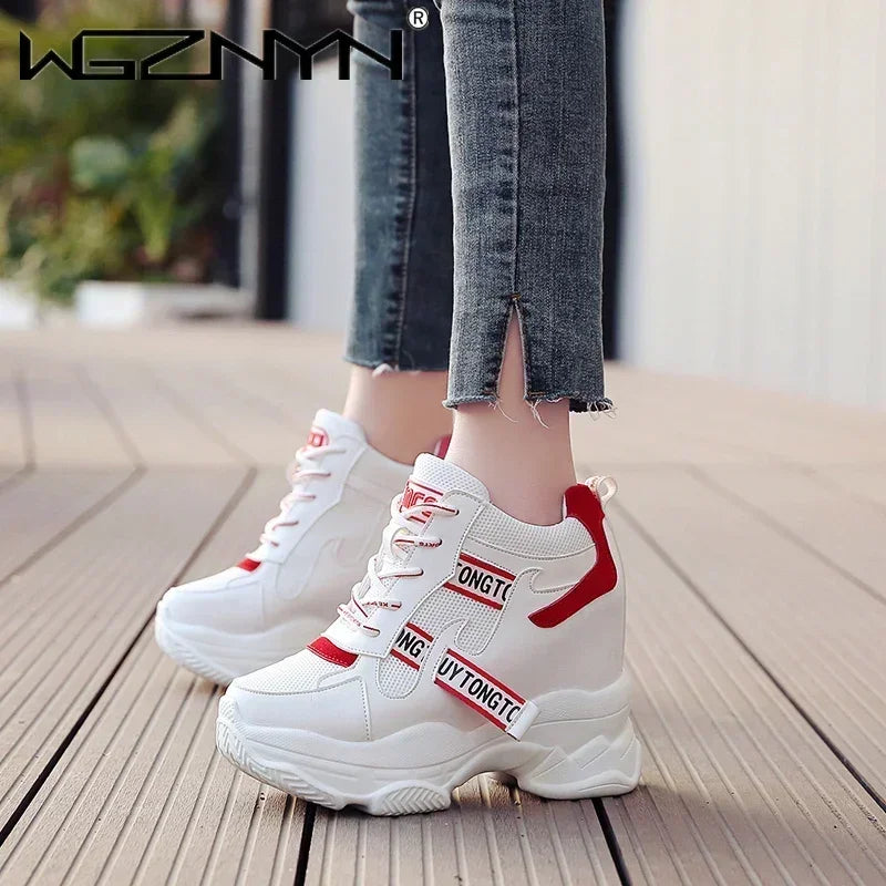 WOMEN NEW High Quality Chunky Platform Outdoor Sneakers Women Super High Heels Casual