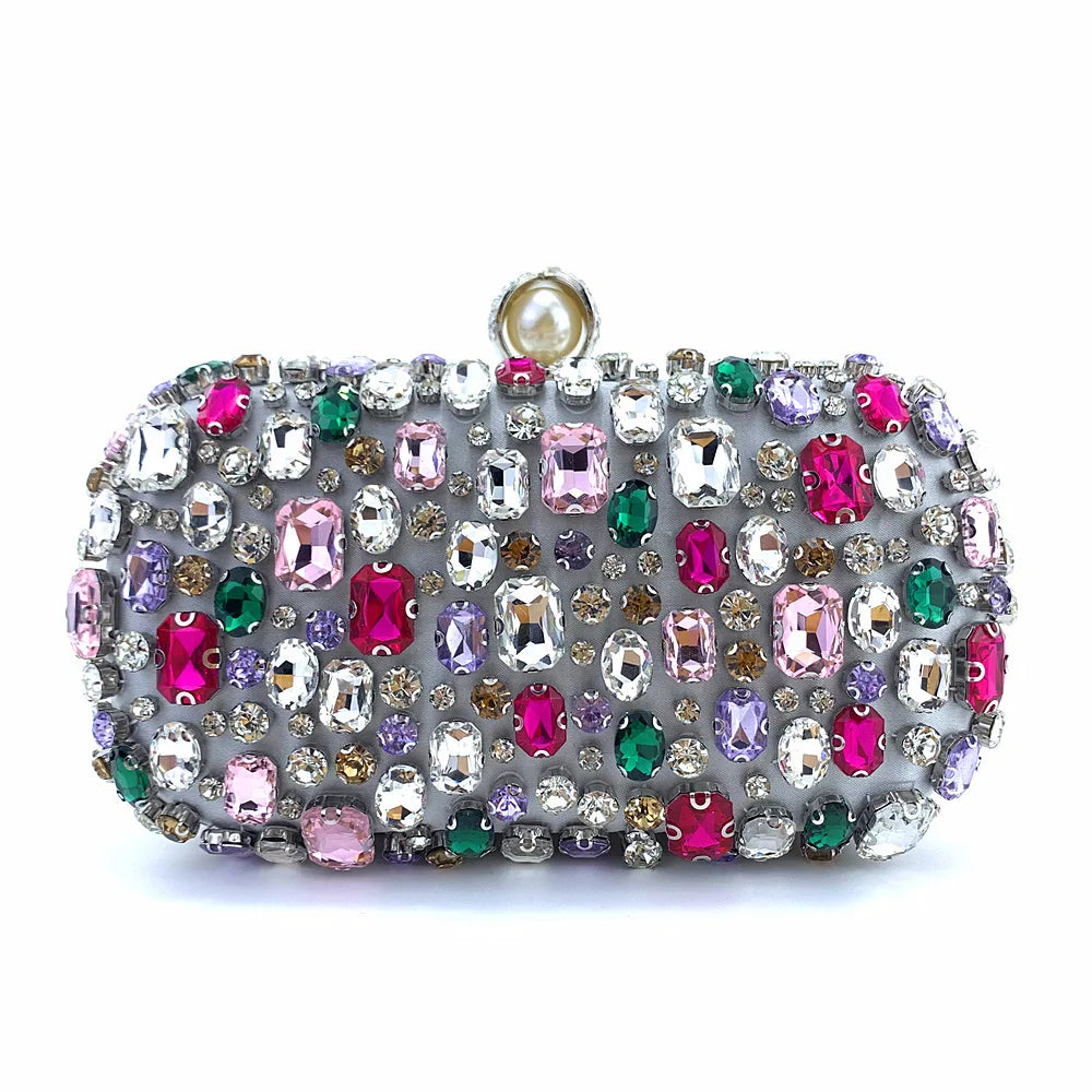 women Full diamond-encrusted diamond dinner bag,