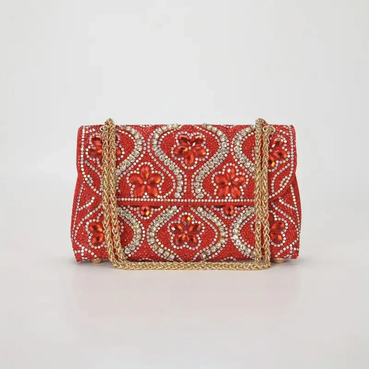 Women New Fashion Celebrity Rhinestone  Clothing Alloy Xiaoxiangfeng Shoulder Crossbody Dinner Bag