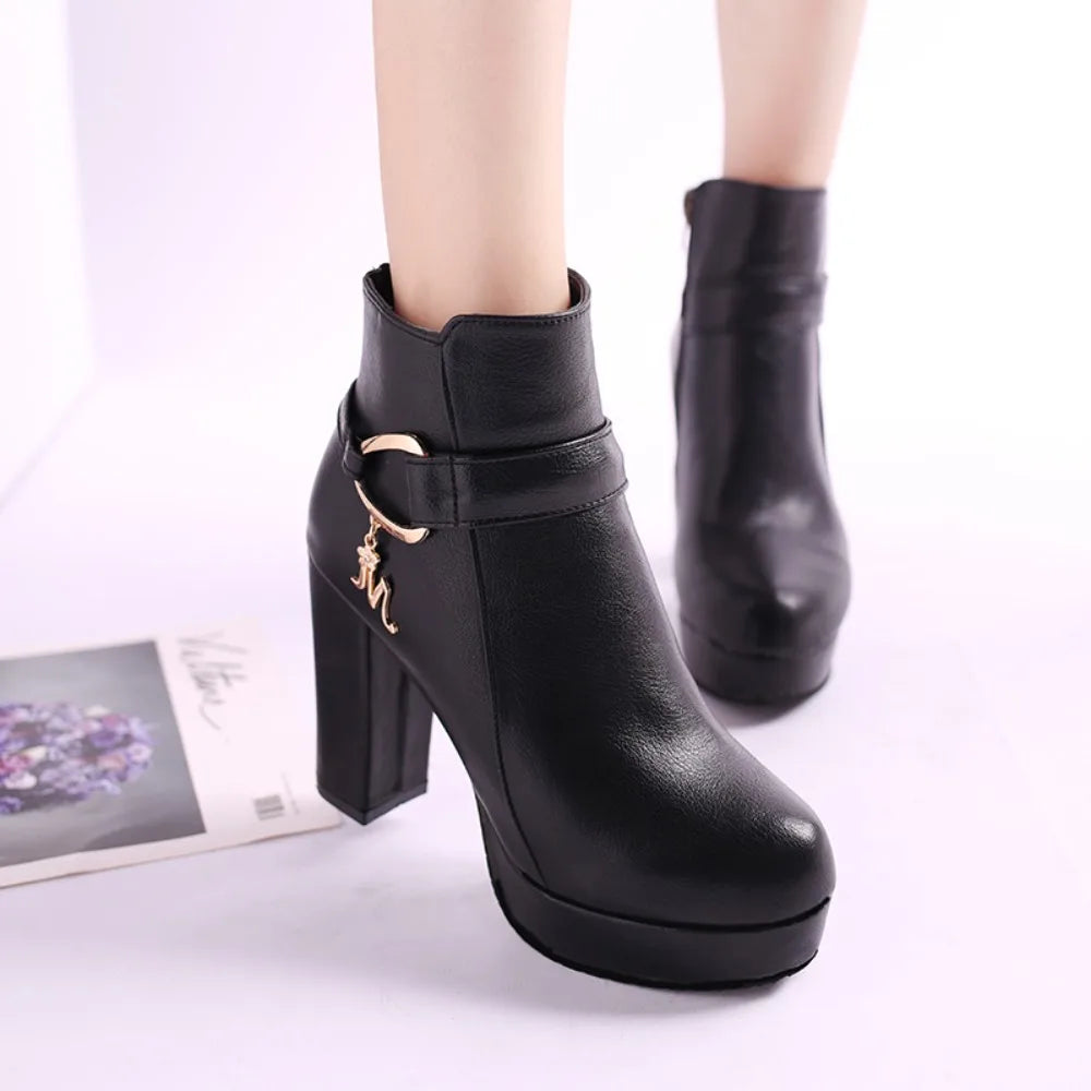 Side Zipper Design Autumn Winter Women's boots