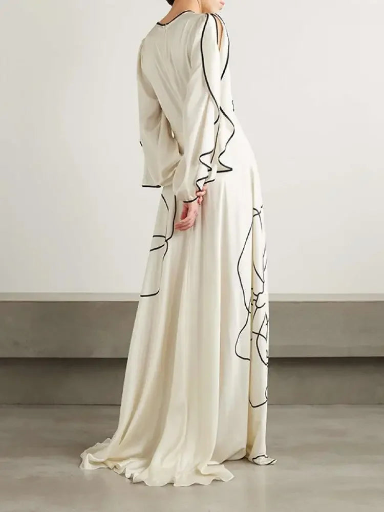 Women Yeezzi British Style Flower Printed Party Evening New Summer Ruffled Sleeves Falbala Elegant Prom Gown Dresses