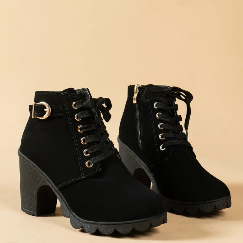 Autumn And Winter high-heeled