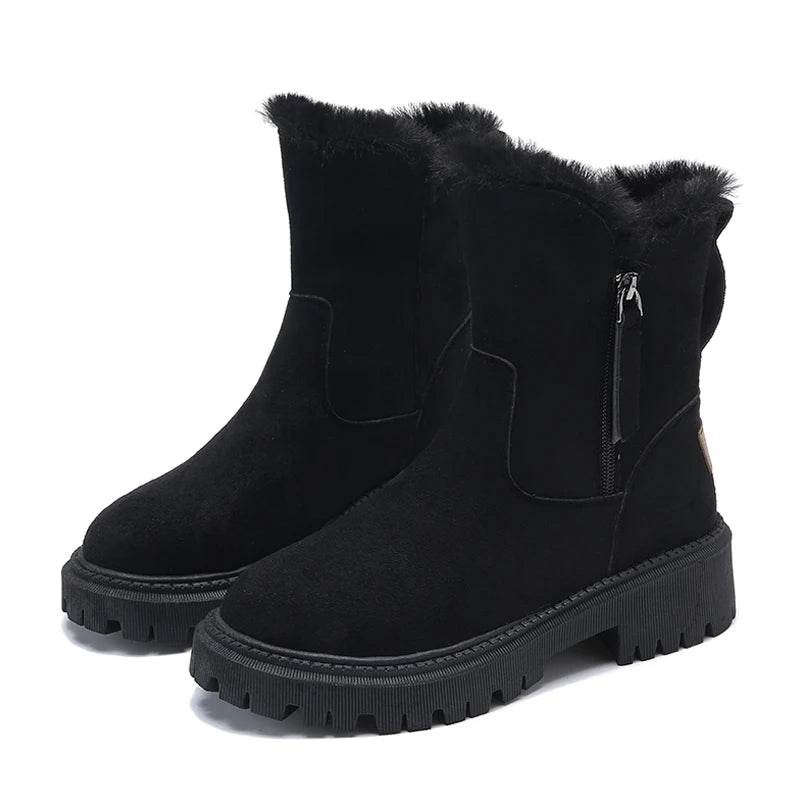 Women Warm Fashion Designer Platform Boots