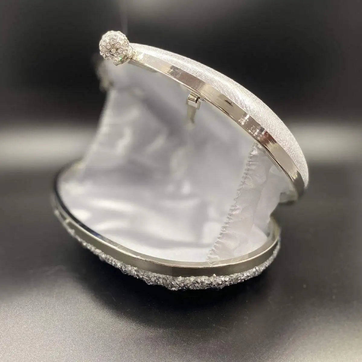 women Fashionable Shell diamonds birthday wedding Handbag Rhinestone Clutch Sequin and Sunflower Evening Party Bag