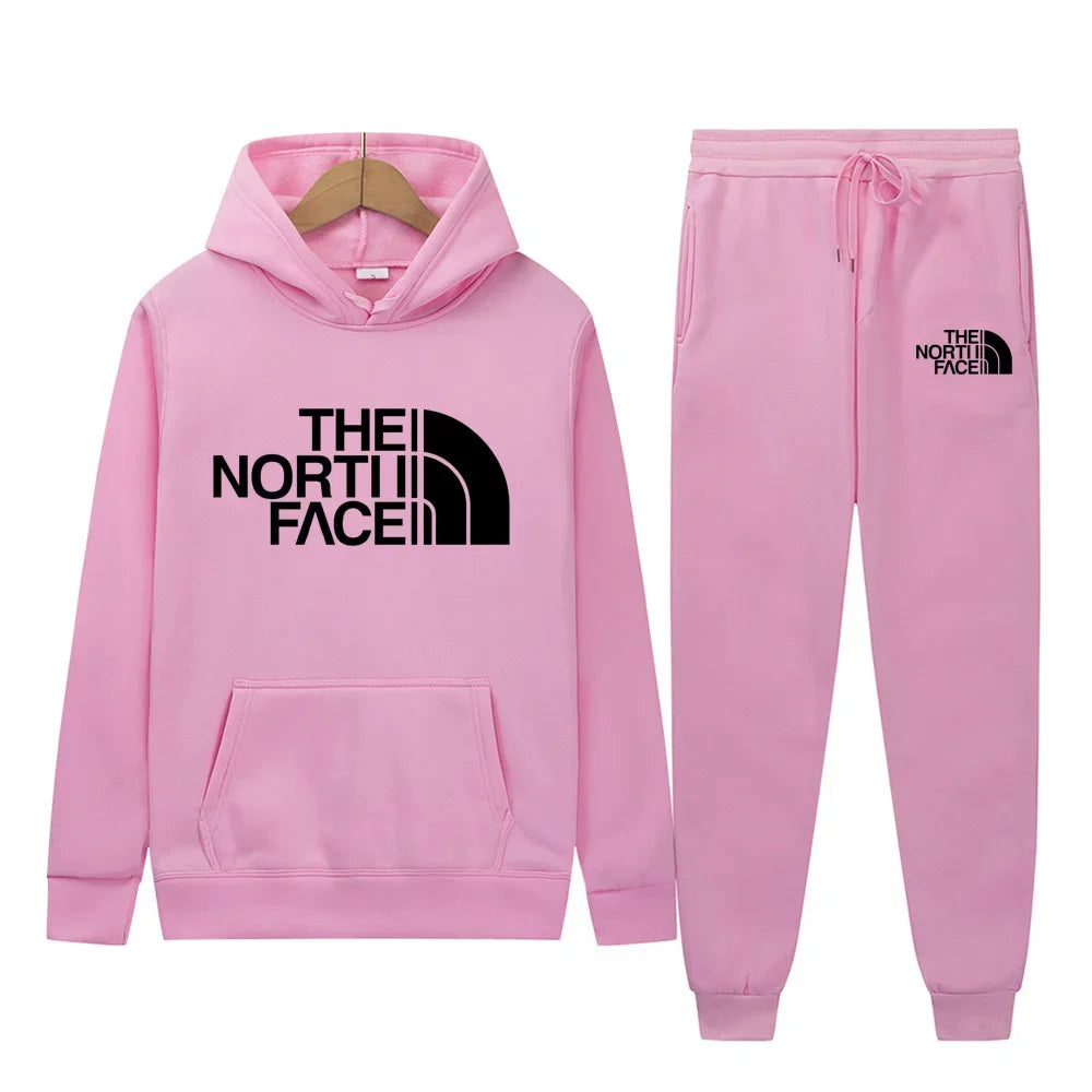 Men Women New Autumn Winter Tracksuit Hoodies + Pants 2Pcs Sets Suit Fashion Trend Hip Hop Y2K Clothing Sportswear Sweatshirts